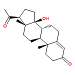 Pregn-4-ene-3,20-dione, 14-hydroxy-, (14b)-