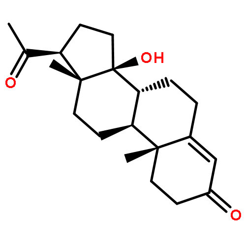 Pregn-4-ene-3,20-dione, 14-hydroxy-, (14b)-