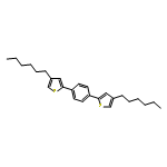 Thiophene, 2,2'-(1,4-phenylene)bis[4-hexyl-