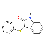 2H-Indol-2-one, 1,3-dihydro-1-methyl-3-(phenylthio)-