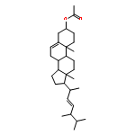 (22E)-24-methylcholesta-5,22-dien-3beta-yl acetate