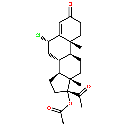 Pregn-4-ene-3,20-dione,17-(acetyloxy)-6-chloro-, (6a)-