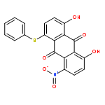 9,10-Anthracenedione, 1,8-dihydroxy-4-nitro-5-(phenylthio)-