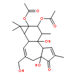 5H-Cyclopropa[3,4]benz[1,2-e]azulen-5-one,9,9a-bis(acetyloxy)-1,1a,1b,4,4a,7a,7b,8,9,9a-decahydro-4a,7b-dihydroxy-3-(hydroxymethyl)-1,1,6,8-tetramethyl-,(1aR,1bS,4aR,7aS,7bS,8R,9R,9aS)-