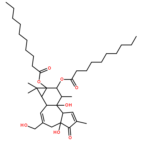 Decanoic acid,(1aR,1bS,4aR,7aS,7bS,8R,9R,9aS)-1,1a,1b,4,4a,5,7a,7b,8,9-decahydro-4a,7b-dihydroxy-3-(hydroxymethyl)-1,1,6,8-tetramethyl-5-oxo-9aH-cyclopropa[3,4]benz[1,2-e]azulene-9,9a-diylester