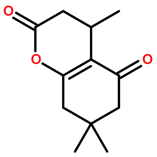 2H-1-Benzopyran-2,5(3H)-dione, 4,6,7,8-tetrahydro-4,7,7-trimethyl-