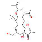 (4aR,7bS,8R,9R,9aS)-9-(acetyloxy)-4a,7b-dihydroxy-3-(hydroxymethyl)-1,1,6,8-tetramethyl-5-oxo-1,1a,1b,4,4a,5,7a,7b,8,9-decahydro-9aH-cyclopropa[3,4]benzo[1,2-e]azulen-9a-yl (2Z)-2-methylbut-2-enoate