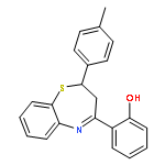 Phenol, 2-[2,3-dihydro-2-(4-methylphenyl)-1,5-benzothiazepin-4-yl]-