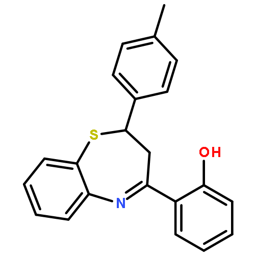 Phenol, 2-[2,3-dihydro-2-(4-methylphenyl)-1,5-benzothiazepin-4-yl]-