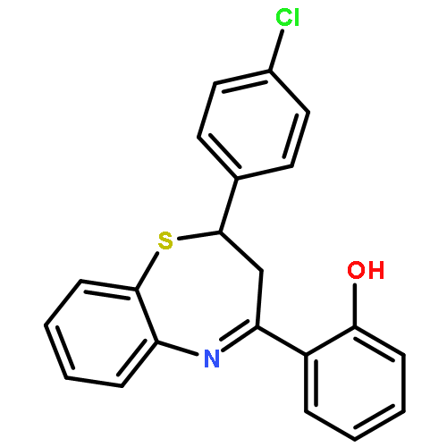 Phenol, 2-[2-(4-chlorophenyl)-2,3-dihydro-1,5-benzothiazepin-4-yl]-