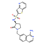 Thieno[3,2-b]pyridine-2-sulfonamide,N-[(3S)-1-[(1-amino-7-isoquinolinyl)methyl]-2-oxo-3-pyrrolidinyl]-