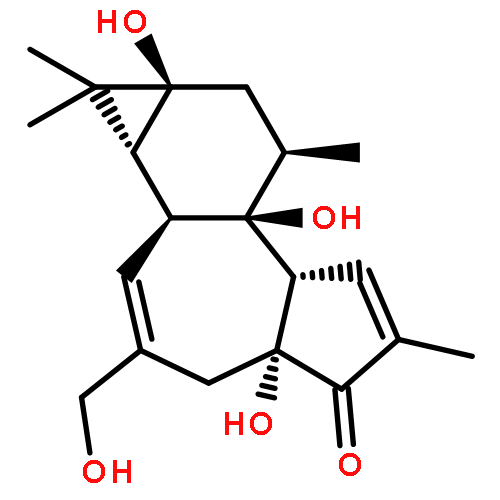 5H-Cyclopropa[3,4]benz[1,2-e]azulen-5-one,1,1a,1b,4,4a,7a,7b,8,9,9a-decahydro-4a,7b,9a-trihydroxy-3-(hydroxymethyl)-1,1,6,8-tetramethyl-,(1aR,1bS,4aR,7aS,7bR,8R,9aS)-