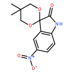 Spiro[1,3-dioxane-2,3'-[3H]indol]-2'(1'H)-one, 5,5-dimethyl-5'-nitro-