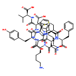 L-Valine, L-a-glutamyl-L-threonyl-L-prolyl-L-a-aspartyl-L-cysteinyl-L-phenylalanyl-L-tryptophyl-L-lysyl-L-tyrosyl-L-cysteinyl-,cyclic (5®10)-disulfide