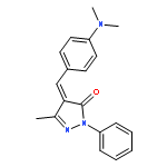 3H-Pyrazol-3-one,4-[[4-(dimethylamino)phenyl]methylene]-2,4-dihydro-5-methyl-2-phenyl-