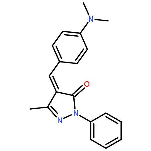 3H-Pyrazol-3-one,4-[[4-(dimethylamino)phenyl]methylene]-2,4-dihydro-5-methyl-2-phenyl-