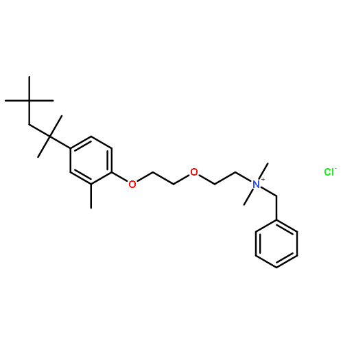 Benzenemethanaminium,N,N-dimethyl-N-[2-[2-[methyl-4-(1,1,3,3-tetramethylbutyl)phenoxy]ethoxy]ethyl]-,chloride (1:1)