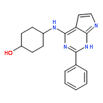 Cyclohexanol, 4-[(2-phenyl-1H-pyrrolo[2,3-d]pyrimidin-4-yl)amino]-,
trans-