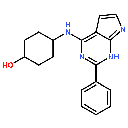 Cyclohexanol, 4-[(2-phenyl-1H-pyrrolo[2,3-d]pyrimidin-4-yl)amino]-,
trans-