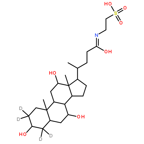 2-[[(4R)-4-[(3R,5R,7R,8R,9S,10S,12S,13R,14S,17R)-2,2,4,4-tetradeuterio-3,7,12-trihydroxy-10,13-dimethyl-3,5,6,7,8,9,11,12,14,15,16,17-dodecahydro-1H-cyclopenta[a]phenanthren-17-yl]pentanoyl]amino]ethanesulfonic acid