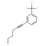 Benzene, 1-(1-hexynyl)-3-(trifluoromethyl)-