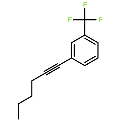 Benzene, 1-(1-hexynyl)-3-(trifluoromethyl)-