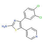 2-Thiazolamine,4-(3,4-dichlorophenyl)-5-(4-pyridinyl)-