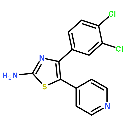 2-Thiazolamine,4-(3,4-dichlorophenyl)-5-(4-pyridinyl)-