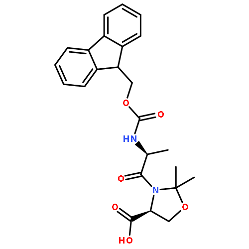 4-Oxazolidinecarboxylicacid,3-[(2S)-2-[[(9H-fluoren-9-ylmethoxy)carbonyl]amino]-1-oxopropyl]-2,2-dimethyl-,(4S)-