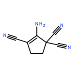 2-Cyclopentene-1,1,3-tricarbonitrile,2-amino-