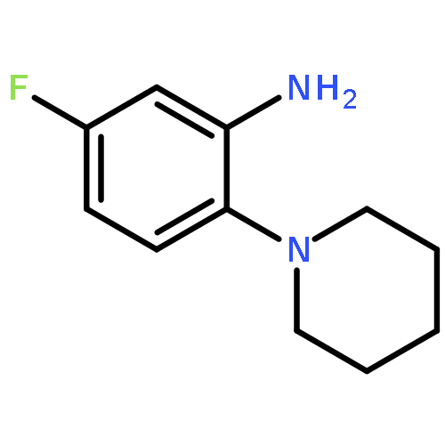 Benzenamine, 5-fluoro-2-(1-piperidinyl)-