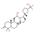 Dammaran-3-one,20,24-epoxy-12,25-dihydroxy-, (12b,24R)- (9CI)