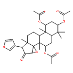 (1alpha,3alpha,7alpha,9xi,13alpha,14beta,15beta,17alpha)-17-furan-3-yl-4,4,8-trimethyl-16-oxo-14,15-epoxyandrostane-1,3,7-triyl triacetate