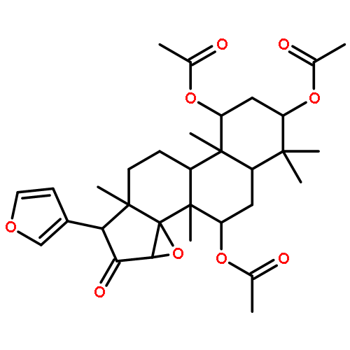 (1alpha,3alpha,7alpha,9xi,13alpha,14beta,15beta,17alpha)-17-furan-3-yl-4,4,8-trimethyl-16-oxo-14,15-epoxyandrostane-1,3,7-triyl triacetate