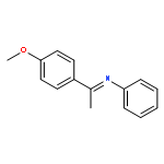 Benzenamine, N-[1-(4-methoxyphenyl)ethylidene]-