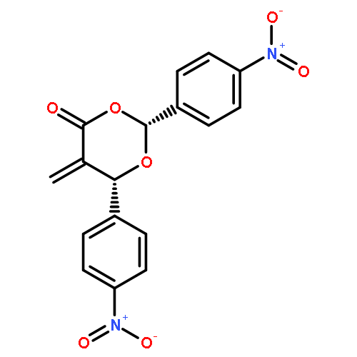 1,3-DIOXAN-4-ONE, 5-METHYLENE-2,6-BIS(4-NITROPHENYL)-, (2R,6R)-