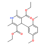 3,5-Pyridinedicarboxylic acid,4-(2,5-dimethoxyphenyl)-1,4-dihydro-2,6-dimethyl-, diethyl ester