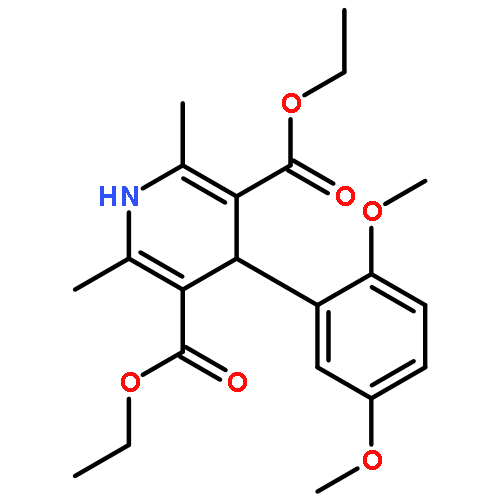 3,5-Pyridinedicarboxylic acid,4-(2,5-dimethoxyphenyl)-1,4-dihydro-2,6-dimethyl-, diethyl ester