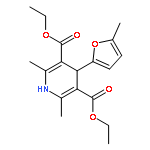 3,5-Pyridinedicarboxylic acid,1,4-dihydro-2,6-dimethyl-4-(5-methyl-2-furanyl)-, diethyl ester