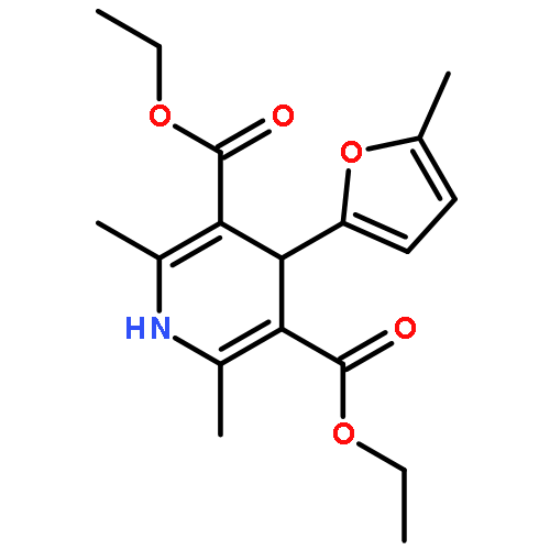 3,5-Pyridinedicarboxylic acid,1,4-dihydro-2,6-dimethyl-4-(5-methyl-2-furanyl)-, diethyl ester