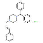 Piperazine, 1-(diphenylmethyl)-4-(3-phenyl-2-propenyl)-,monohydrochloride