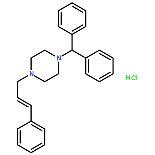 Piperazine, 1-(diphenylmethyl)-4-(3-phenyl-2-propenyl)-,monohydrochloride