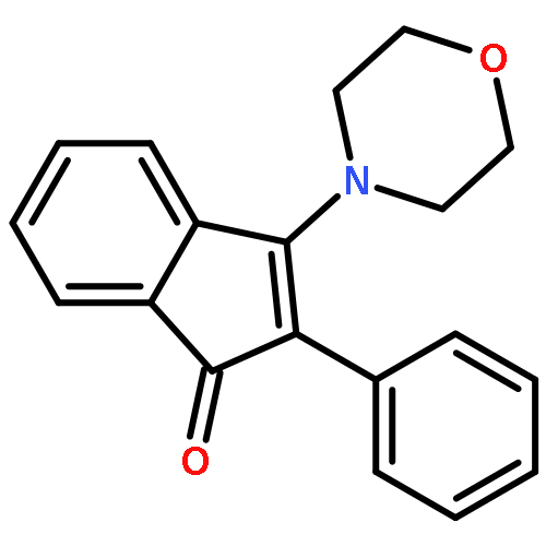 1H-Inden-1-one, 3-(4-morpholinyl)-2-phenyl-