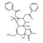 5H-Cyclopropa[3,4]benz[1,2-e]azulen-5-one,9,9a-bis(benzoyloxy)-1,1a,1b,4,4a,7a,7b,8,9,9a-decahydro-4a,7b-dihydroxy-3-(hydroxymethyl)-1,1,6,8-tetramethyl-,(1aR,1bS,4aR,7aS,7bS,8R,9R,9aS)-