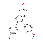 Benzofuran, 6-methoxy-2,3-bis(4-methoxyphenyl)-