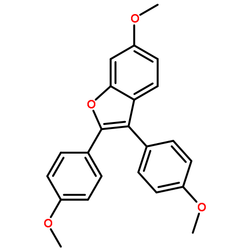 Benzofuran, 6-methoxy-2,3-bis(4-methoxyphenyl)-