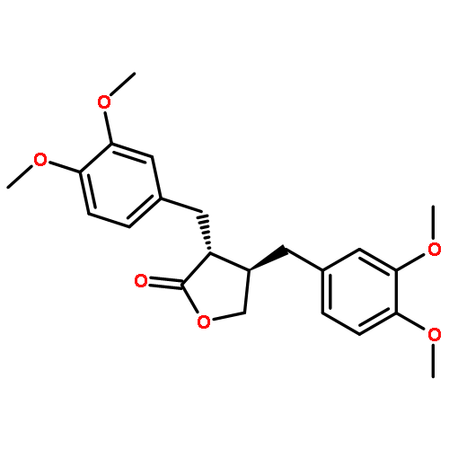 2(3H)-Furanone,3,4-bis[(3,4-dimethoxyphenyl)methyl]dihydro-, (3R,4R)-