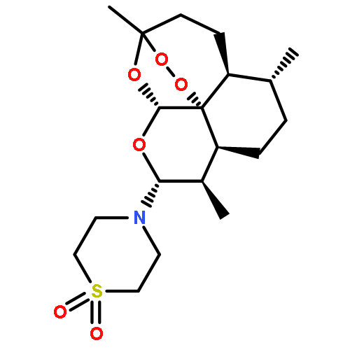 Thiomorpholine,4-[(3R,5aS,6R,8aS,9R,10R,12R,12aR)-decahydro-3,6,9-trimethyl-3,12-epoxy-12H-pyrano[4,3-j]-1,2-benzodioxepin-10-yl]-,1,1-dioxide