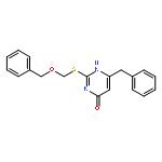 4(1H)-Pyrimidinone, 2-[[(phenylmethoxy)methyl]thio]-6-(phenylmethyl)-