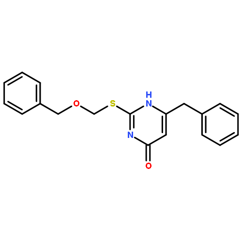 4(1H)-Pyrimidinone, 2-[[(phenylmethoxy)methyl]thio]-6-(phenylmethyl)-